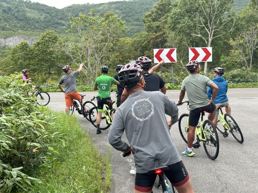 cycling team building Niseko
